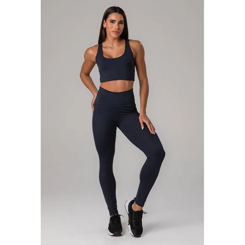 CALÇA LEGGING EMANA COM BOLSO CÓS - VERÃO25/26 - PRETO P/S