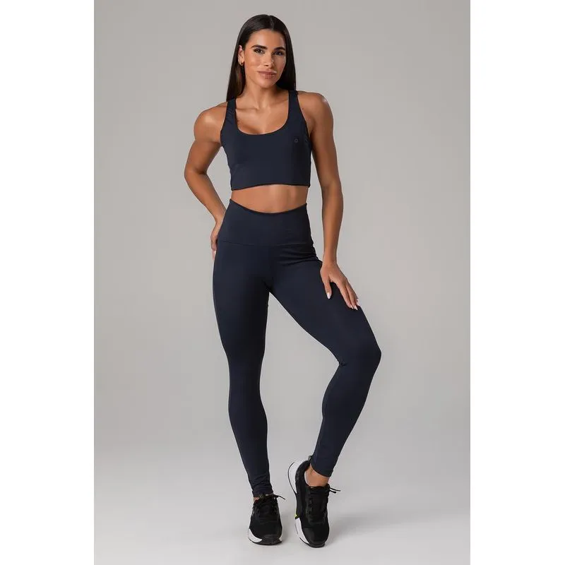 CALÇA LEGGING EMANA COM BOLSO CÓS - VERÃO25/26 - PRETO G/L