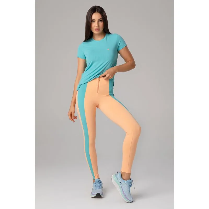 CALÇA LEGGING IMPACT CONTRASTE COM ZÍPER - VERÃO25/26 - REFRESH M/M