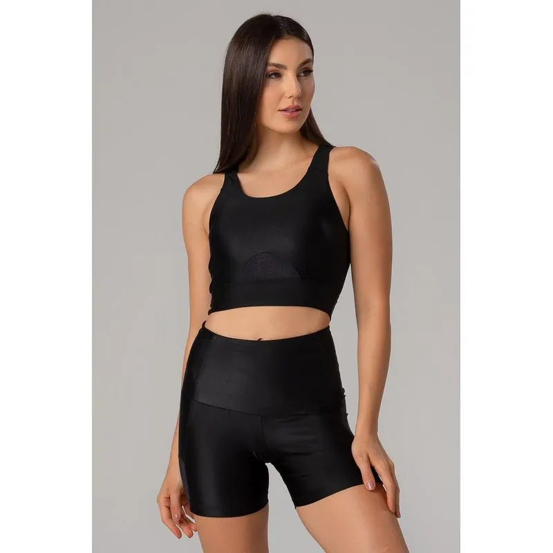 TOP ENERGY AERO COM BOJO - VERÃO25/26 - PRETO P/S