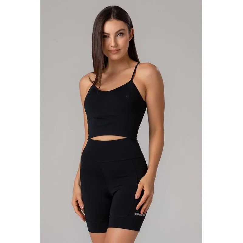 TOP IMPACT RUNNING COM BOJO - VERÃO25/26 - PRETO P/S