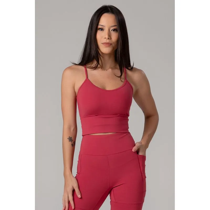 TOP IMPACT RUNNING COM BOJO - VERÃO25/26 - AMEIXA GG/XL