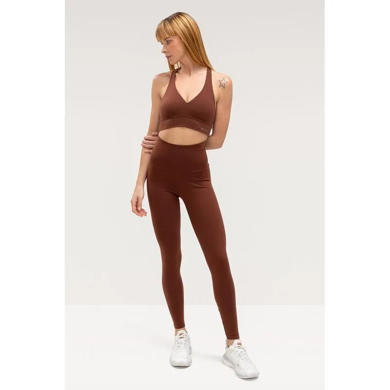 CALÇA LEGGING HIGH COMPRESSION HALTER - ESSENTIALS 26 - CACAU G