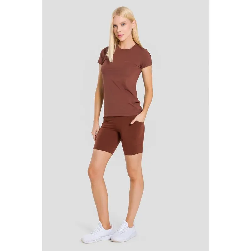 SHORTS INTERMEDIÁRIO HIGH COMPRESSION - ESSENTIALS 25 - CACAU GG