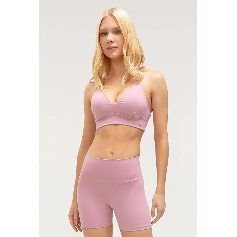 TOP FLEX DECOTE V COM BOJO REMOVÍVEL - ESSENTIALS 26 - ORQUÍDEA P