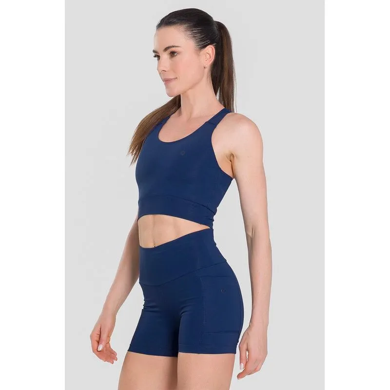 TOP FLEX RUNNING COM BOJO REMOVÍVEL ADULTO - MARINHO GG