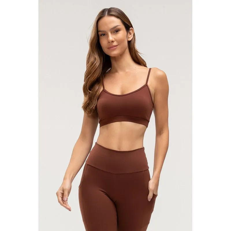 TOP HIGH COMPRESSION COM BOJO REMOVÍVEL - ESSENTIALS 26 - CACAU M