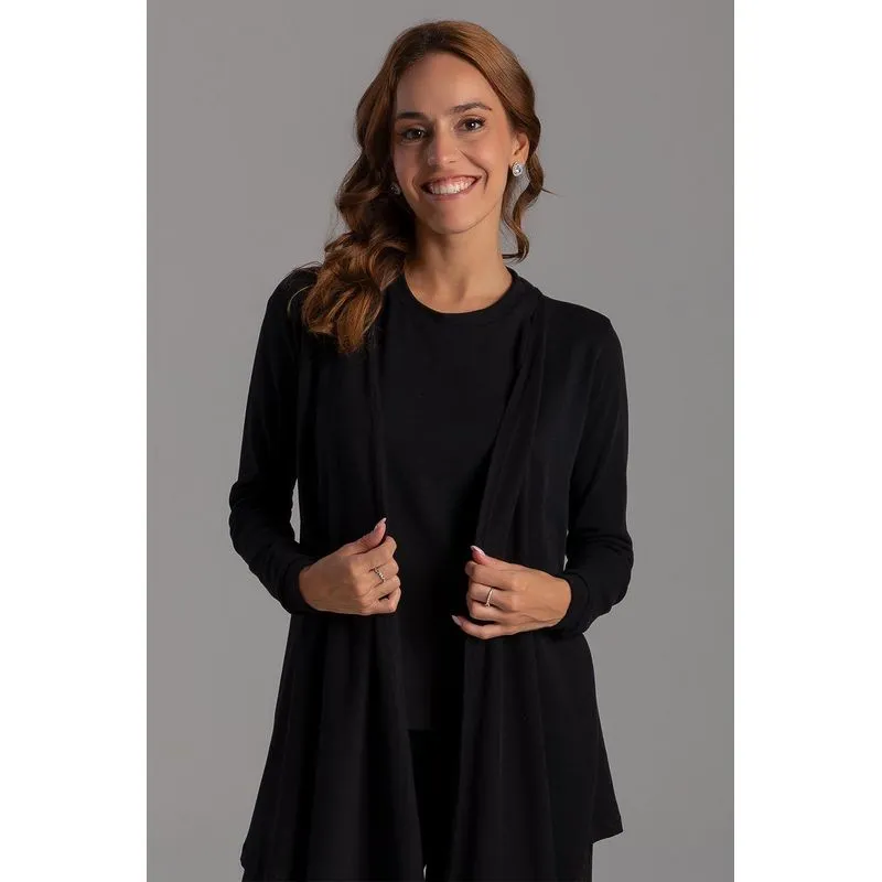 CARDIGAN SOFT FLOW ACTIVE ADULTO - PRETO GG