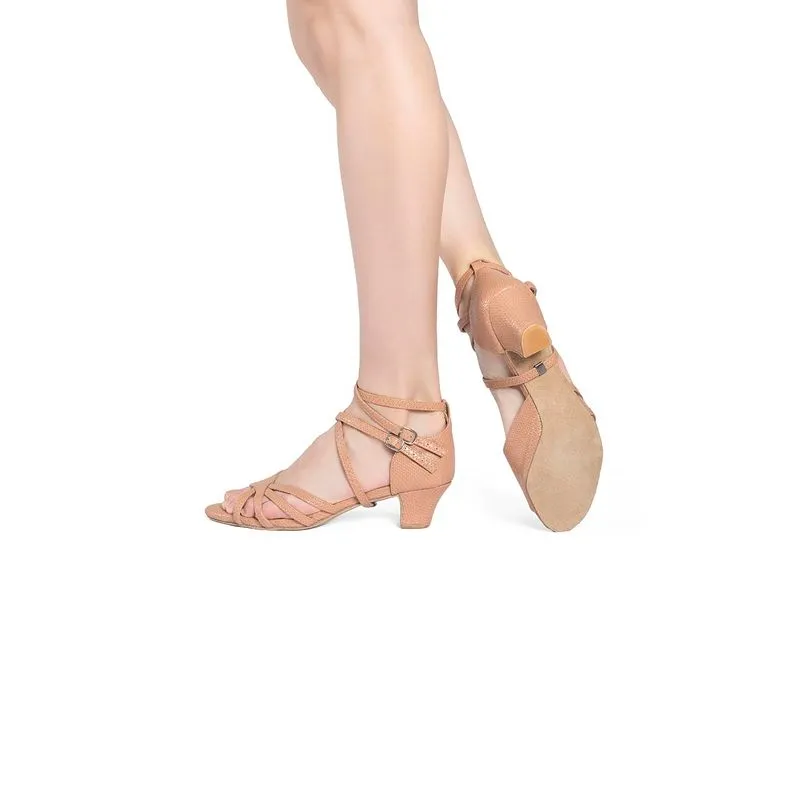 BL660 - SANDÁLIA DANNÇA DE SALÃO - BEGE SERPENTE DS28 38