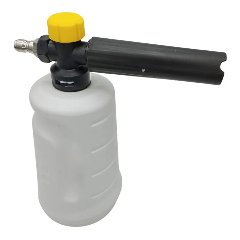 Aplicador Snow Foam Canhão de Espuma Plástico 700ML para Lavadora Encaixe Engate Rápido 1/4