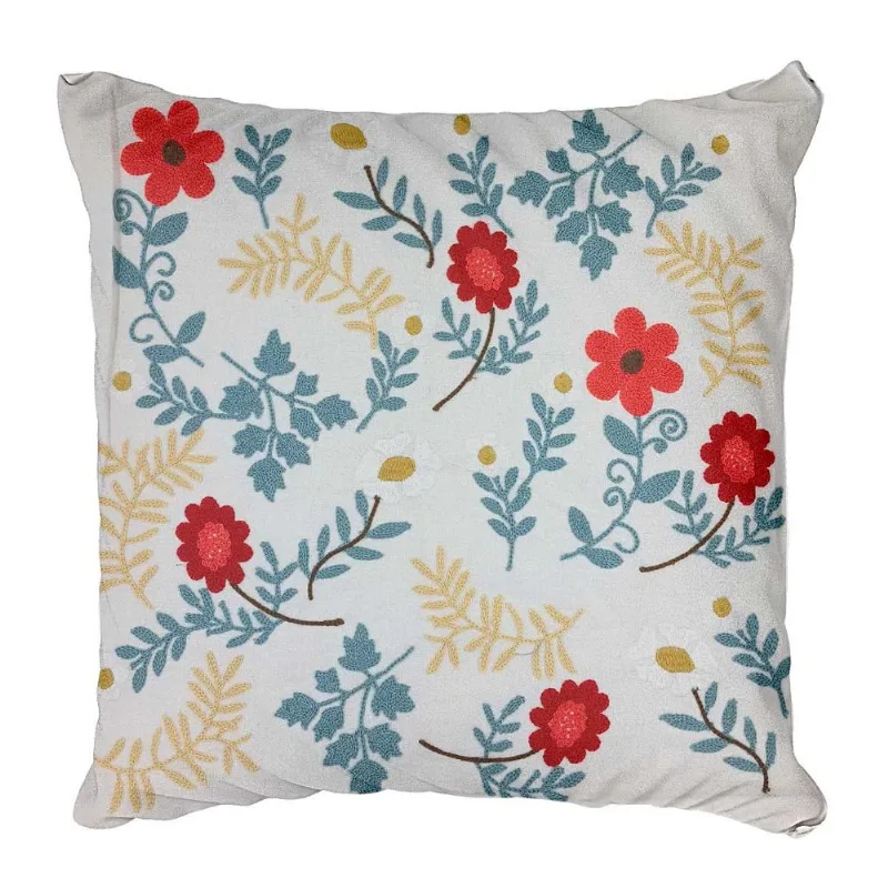 Capa P/ Almofada Flores 43x43m em Poliéster Tokyo Design-Modelo 1 - LC