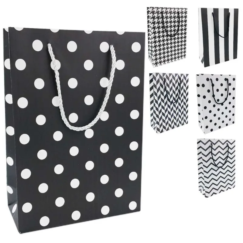 Sacola P/ Presente Estampada 24x31cm em Papel Tokyo Design