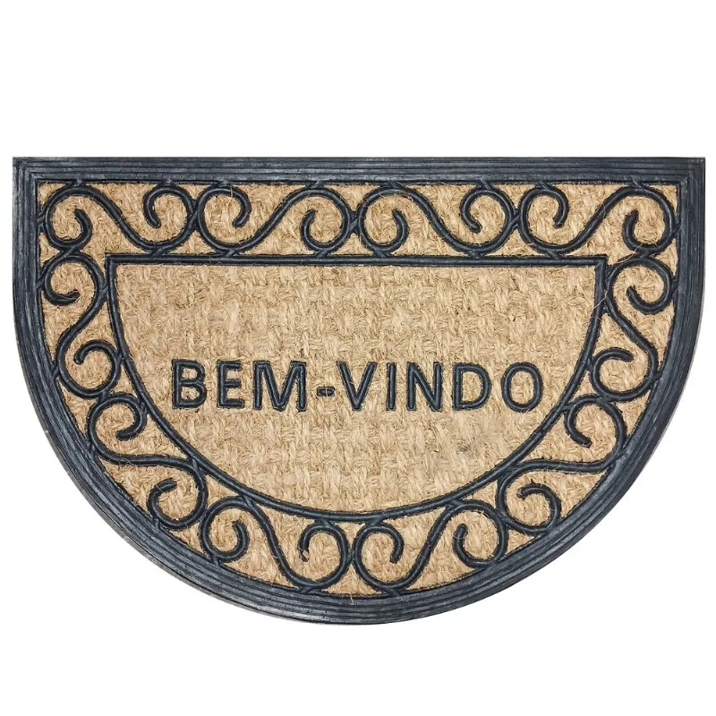 Tapete Meia Lua 40x60cm em Fibra Natural Tokyo Design