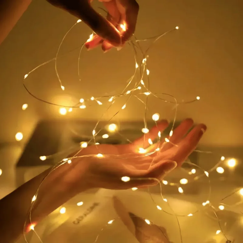 Fio de Fada com 20 LEDs 2 Metros - Branco Quente - Tokyo Design UNICA - LC