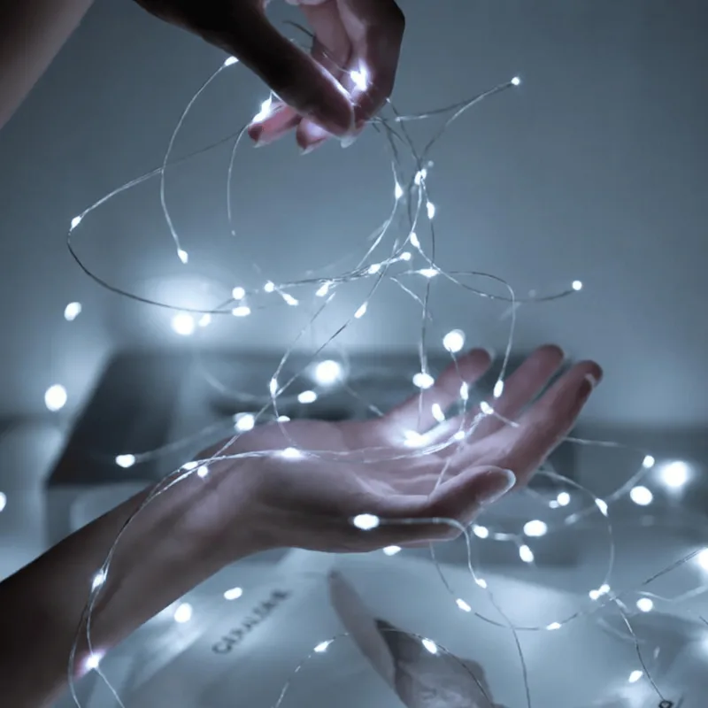 Fio de Fada com 20 LEDs 2 Metros - Branco Frio - Tokyo Design UNICA