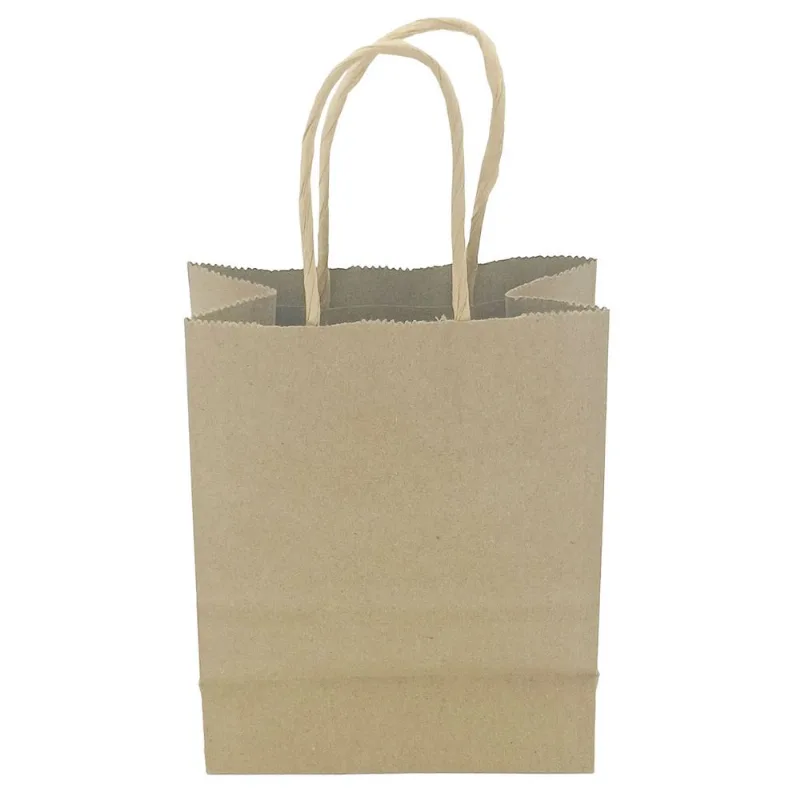Sacola P/ Presente Kraft 12x15cm em Papel Tokyo Design