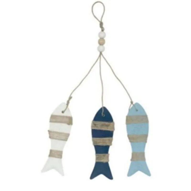 Trio De Peixe Decorativo Mdf 36cm Sea0002 Multiart