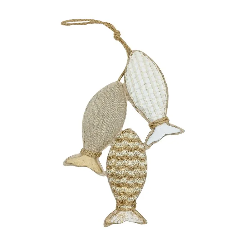 Enfeite Náutico Decorativo Peixe 42x20cm em MDF Multiart