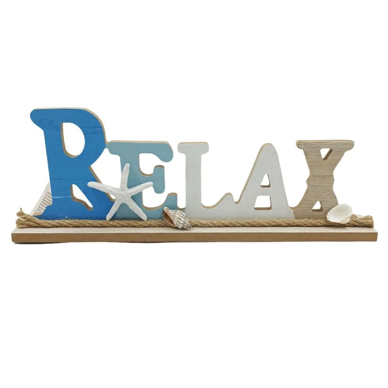 Placa Náutica Relax 11x33cm em MDF Multiart - LC