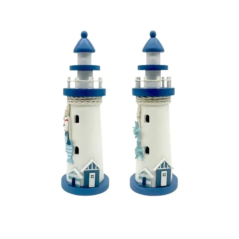 Enfeite Decorativo Mdf Farol Praia 27cm Sortido Multiart