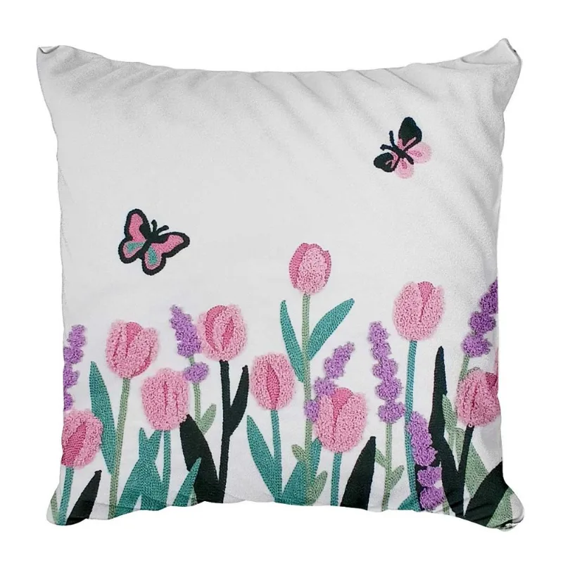 Capa Floral P/ Almofada 43cm Multiart-Modelo 1 - LC