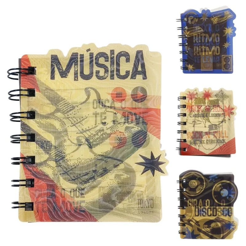 Caderno Holográfico 10x8cm 60 Folhas em Papel Multiart