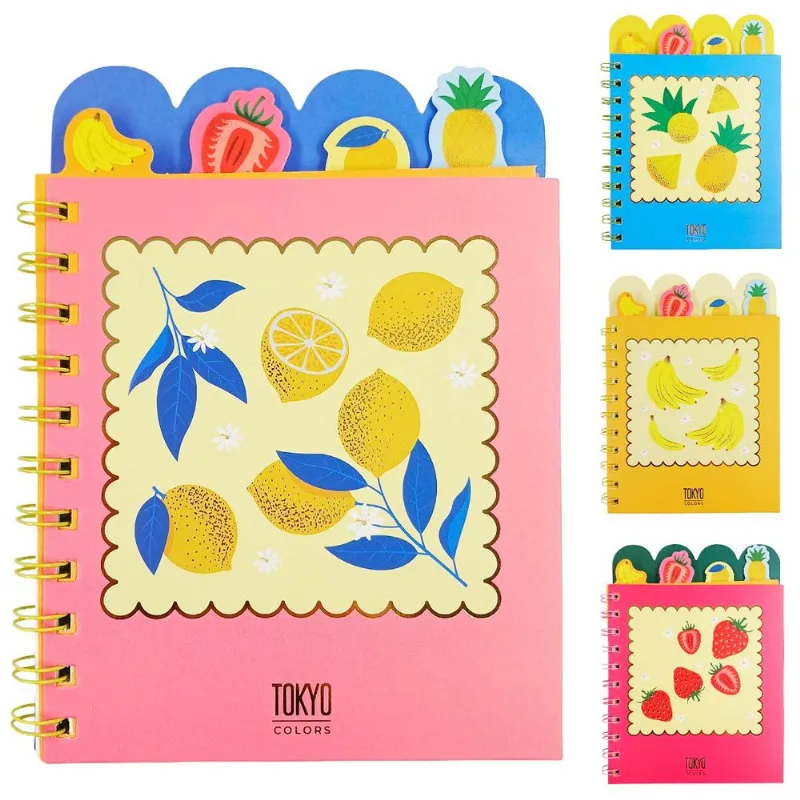 Caderno Fruit 12x18cm 60 Folhas em Papel Multiart - LC