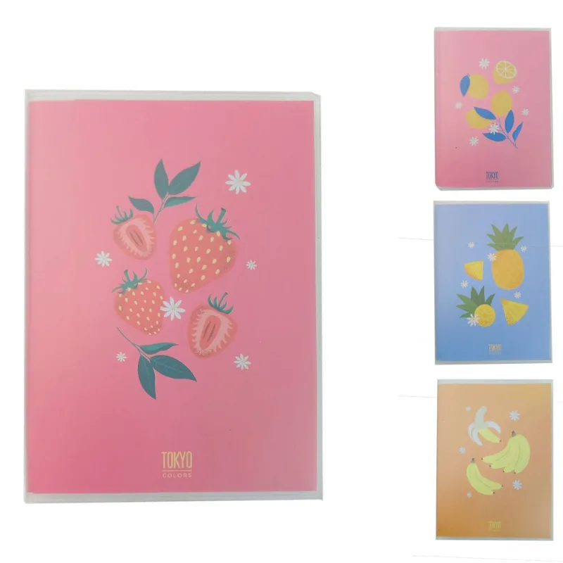 Caderno Fruit 13x9cm 80 Folhas em Papel Multiart - LC