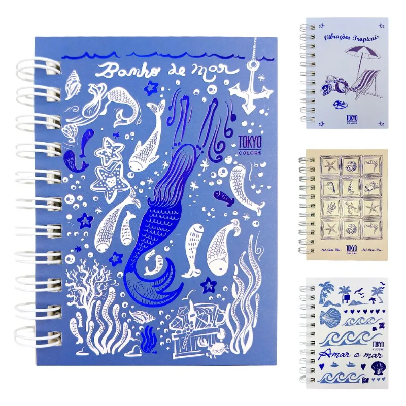 Caderno Náutico 10x7cm 60 Folhas em Papel Multiart - LC