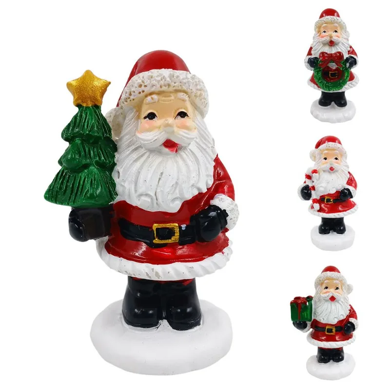 Enfeite Papai Noel 3,8x3,2x7cm em Resina Multiart