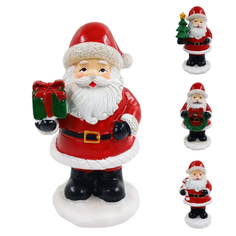 Enfeite Papai Noel 8x6,2x15cm em Resina Multiart - LC