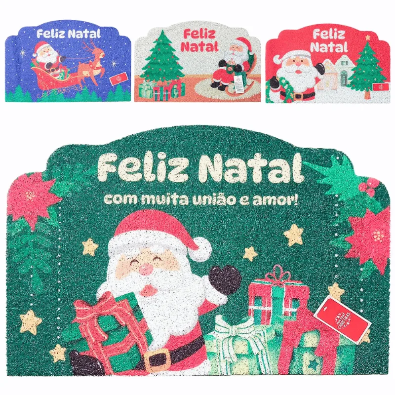 Capacho Natalino Decorativo 38x58 - Modelos Sortidos - Multiart Christmas UNICA - LC