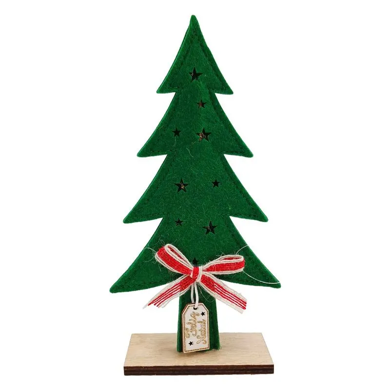Árvore De Natal Led Decorativa 22,5x11,5x4,5cm em Feltro Multiart