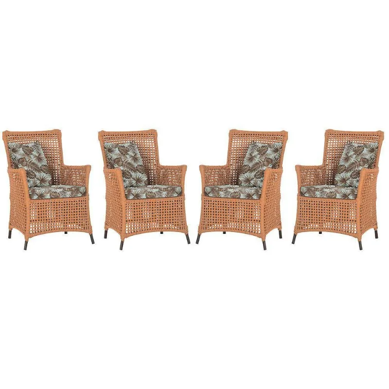 4 Poltronas Igapó Alumínio Pintura Marrom Corda Náutica E6 Terra Cota