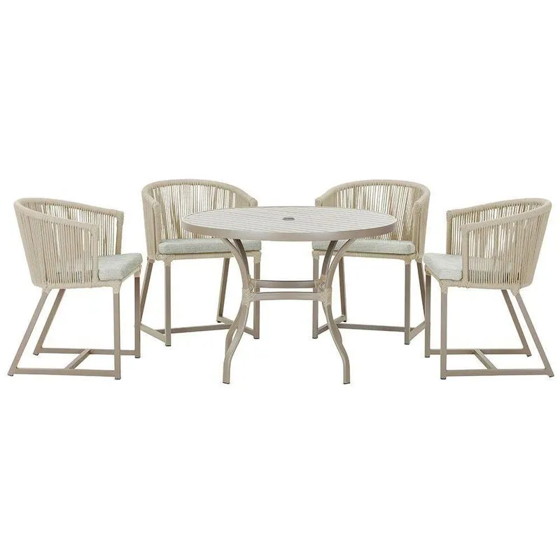 Mesa Com 4 Cadeiras E Noronha Estofado 3 Trama Original Rami