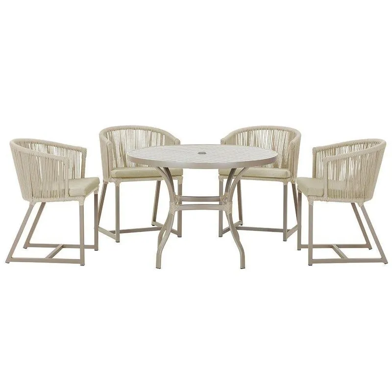 Mesa Com 4 Cadeiras E Noronha Estofado 7 Trama Original Rami