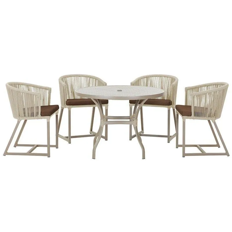 Mesa Com 4 Cadeiras E Noronha Estofado 9 Trama Original Rami