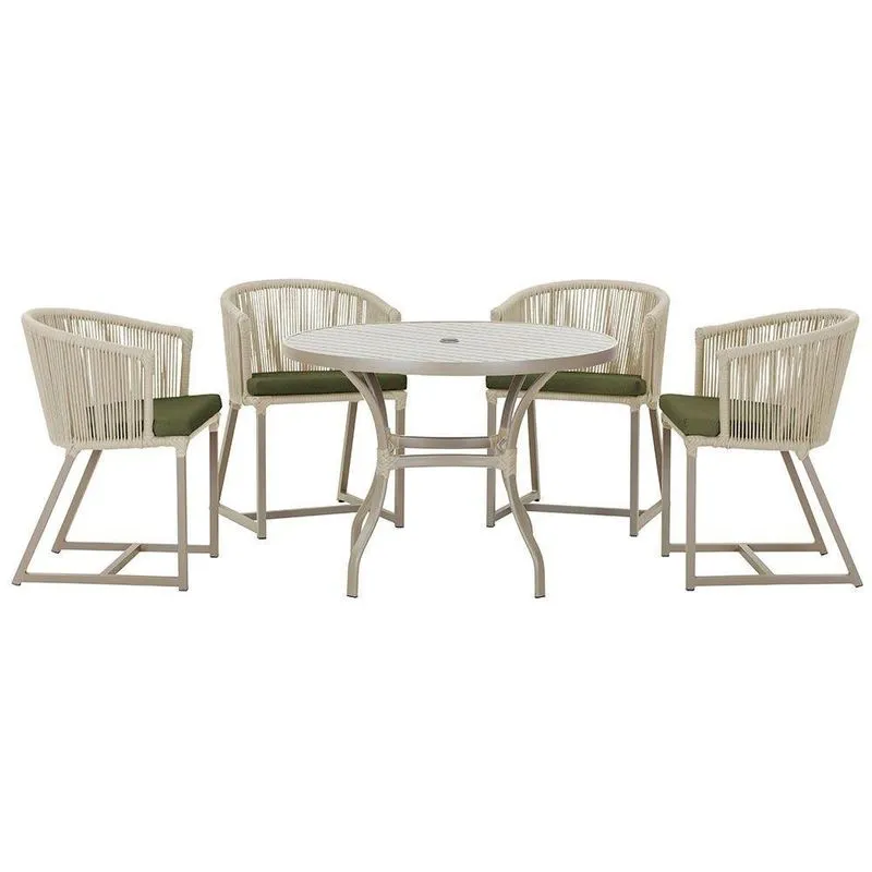 Mesa Com 4 Cadeiras E Noronha Estofado 13 Trama Original Rami