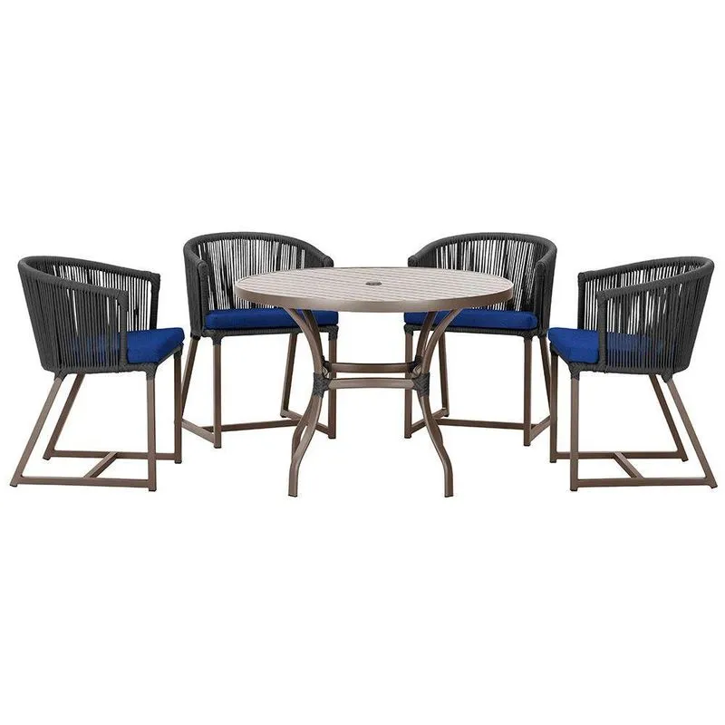 Mesa Com 4 Cadeiras E Noronha Estofado 10 Trama Original Preto