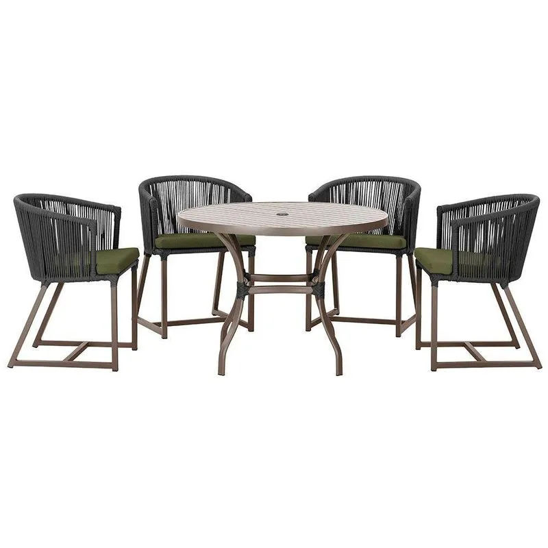 Mesa Com 4 Cadeiras E Noronha Estofado 13 Trama Original Preto