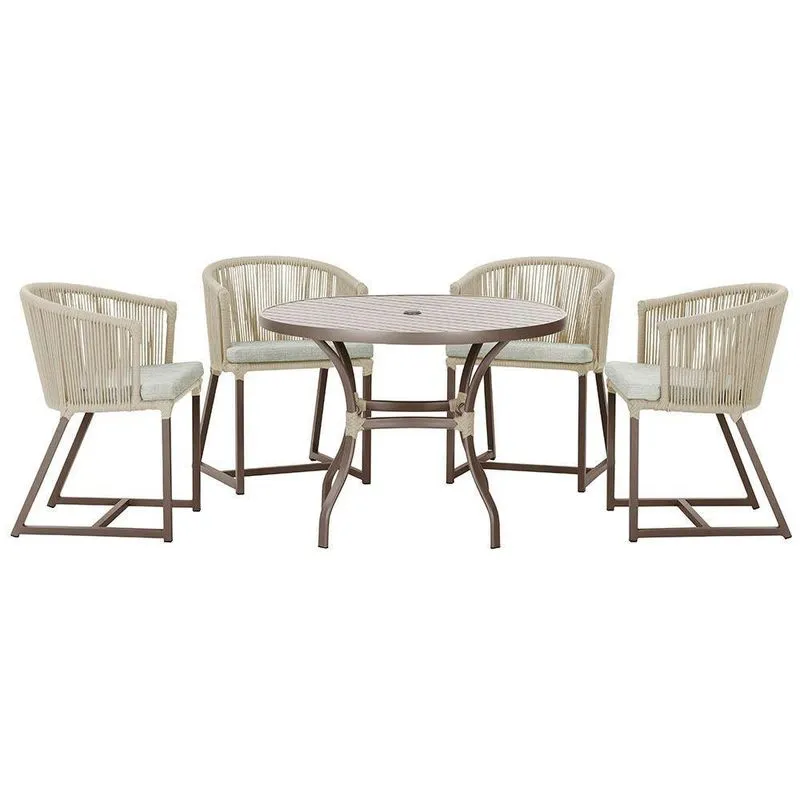 Mesa Com 4 Cadeiras E Noronha Estofado 3 Trama Original Rami