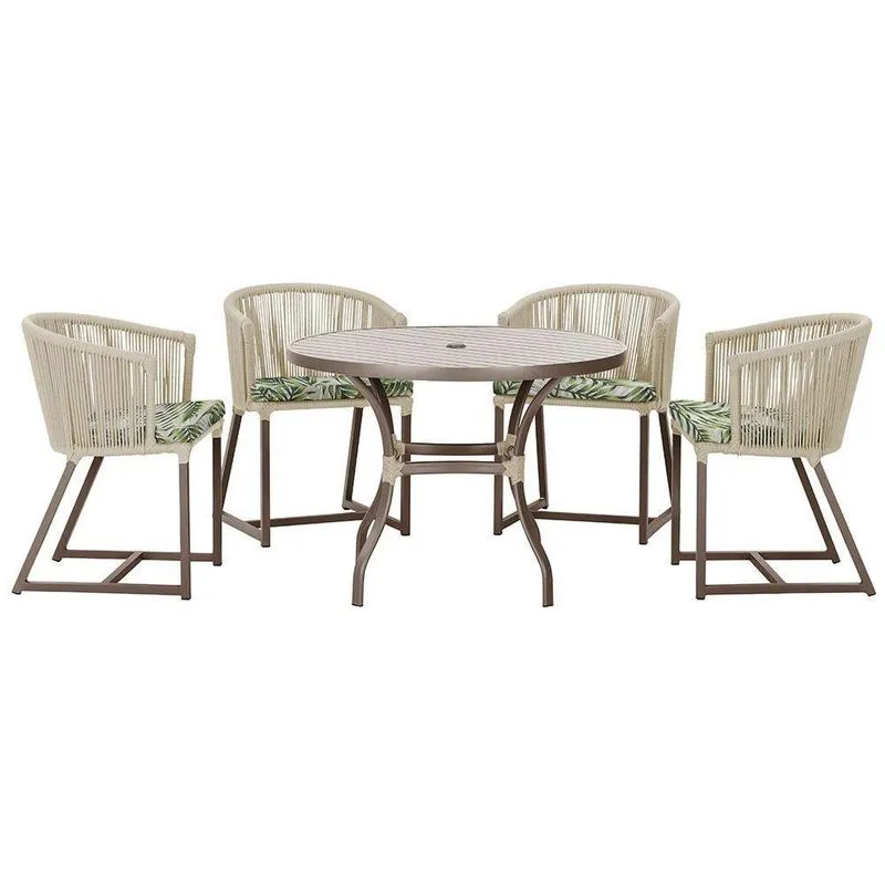 Mesa Com 4 Cadeiras E Noronha Estofado 5 Trama Original Rami