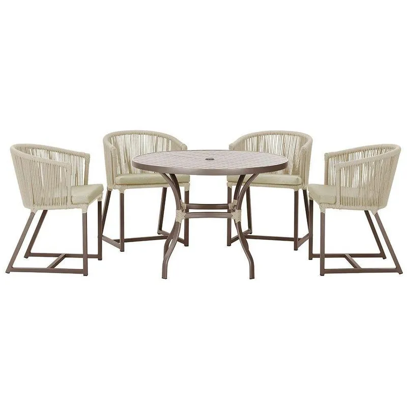 Mesa Com 4 Cadeiras E Noronha Estofado 7 Trama Original Rami