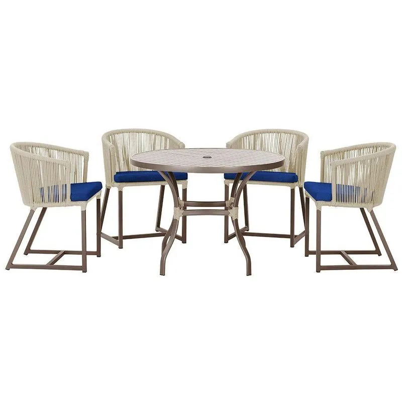 Mesa Com 4 Cadeiras E Noronha Estofado 10 Trama Original Rami