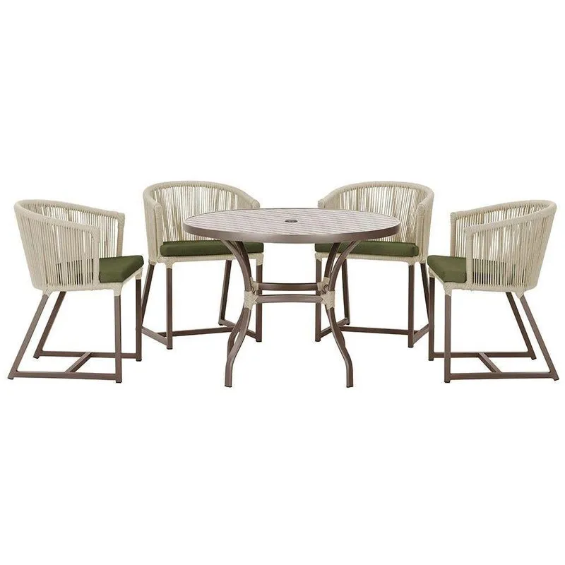Mesa Com 4 Cadeiras E Noronha Estofado 13 Trama Original Rami