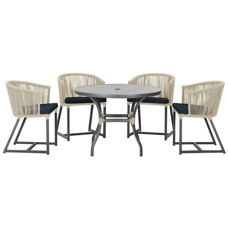 Mesa Com 4 Cadeiras E Noronha Estofado 12 Trama Original Rami