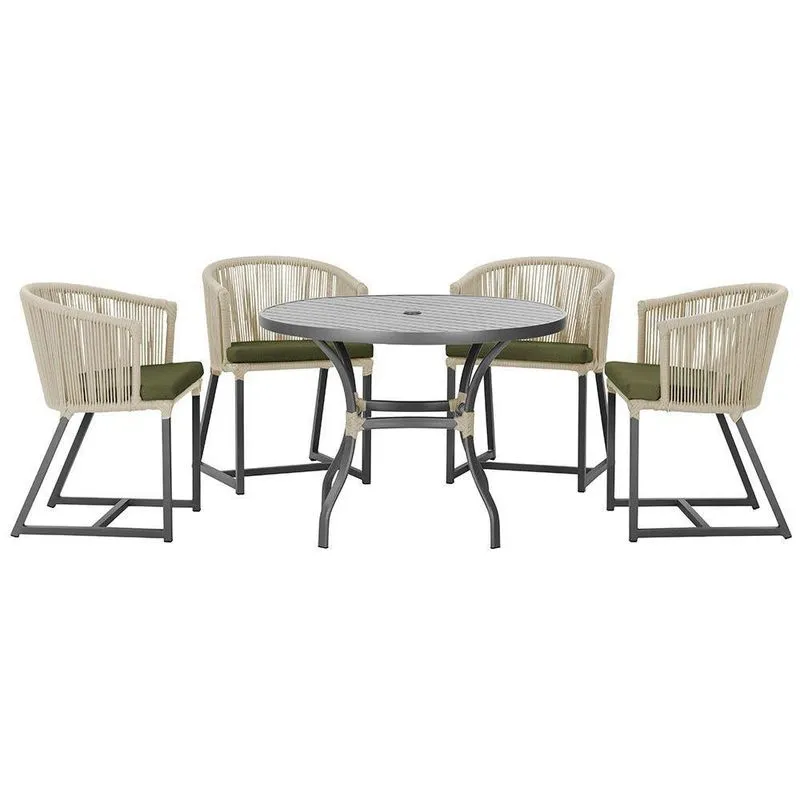 Mesa Com 4 Cadeiras E Noronha Estofado 13 Trama Original Rami