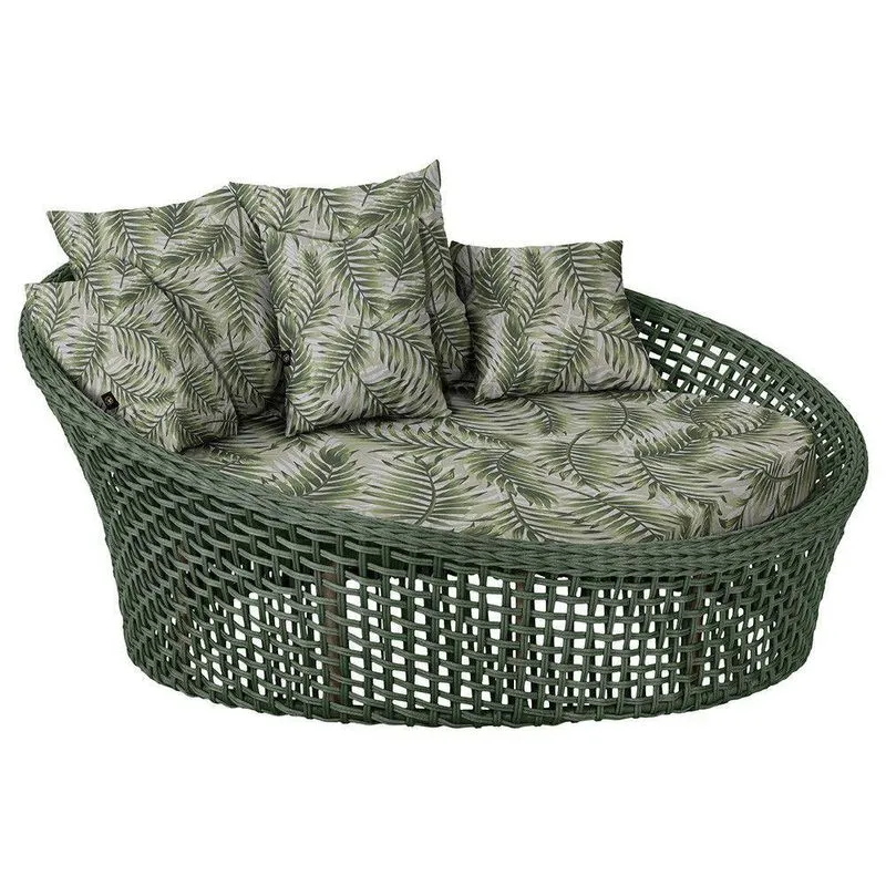 Chaise Hungria Pintura Fendi Corda Náutica E5 Trama Original Verde