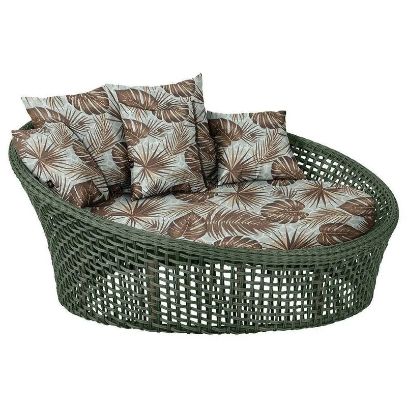 Chaise Hungria Pintura Fendi Corda Náutica E6 Trama Original Verde