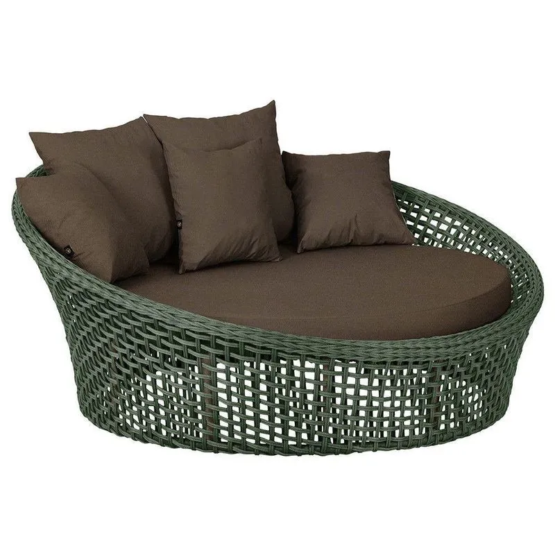Chaise Hungria Pintura Fendi Corda Náutica E9 Trama Original Verde